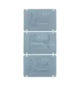 Molde para Galaxy Z FOLD 5 / Z FLIP 5 / Z FLIP 6 (juego de 3 piezas) Precalentadora XinZhiZao L2024