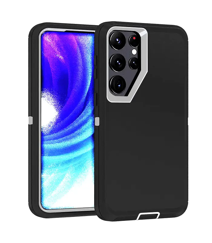 S24U-DEF-BLKWHT Funda S24 Ultra Negro-Blanco - Imagen 1