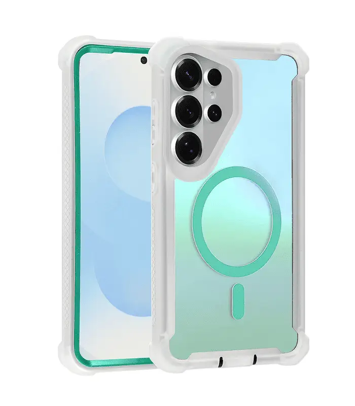 S26U-NBA-BLU Funda S26 Ultra Tornasol turquesa-transparente - Imagen 1