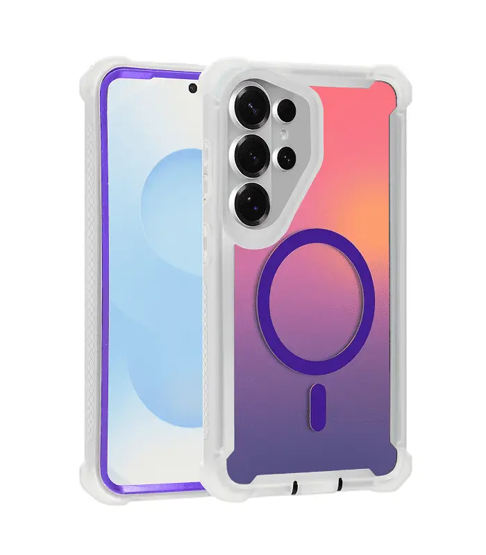 S26U-NBA-PUR Funda S26 Ultra Tornasol morado-transparente - Imagen 1
