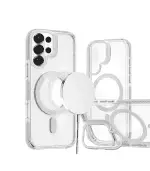Funda para samsung S26 Ultra transparente soporte de cámara