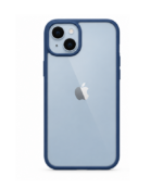 Funda Iphone 14 PLUS transparente-azul
