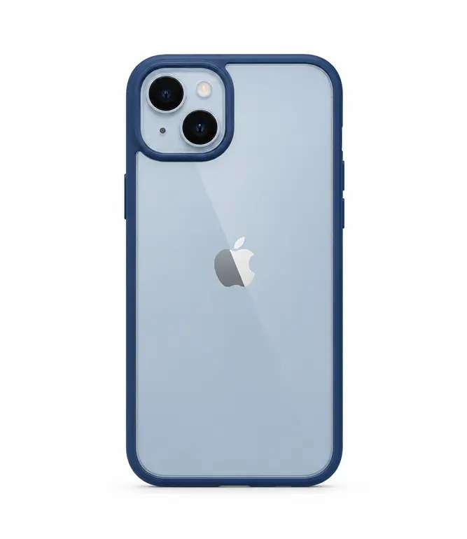 301052206040401 Funda Iphone 14 PLUS transparente-azul - Imagen 1