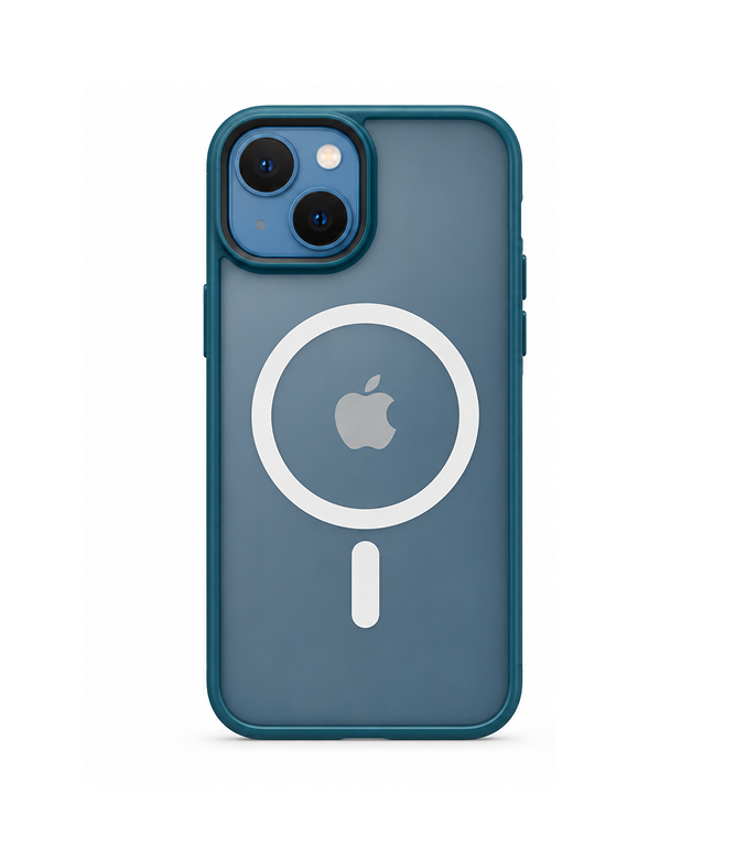 301052602120603 Funda Iphone 13 verde con magsafe blanco - Imagen 1