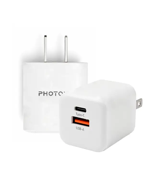 303043002020601 Grado A/Sin empaque Adaptador PHOTON blanco USB-A/USB-C 35W - Imagen 1