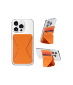 Tarjetero con magsafe y soporte naranja - Imagen 2