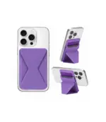 Tarjetero con magsafe y soporte morado - Imagen 2
