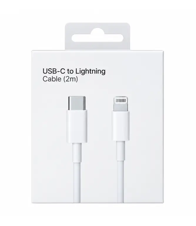 ACE-USB-TC2IOS-2M-WB CABLE USB-C A USB-LIGHTNING 2M (BLANCO) - Imagen 1