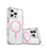 Funda 12/12 Pro Transparente con MagSafe rosado - Imagen 2