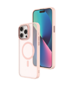 Funda 16 pro Max matte con magsafe y borde rosado - Imagen 2