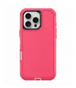 Funda 16 pro Max  fucsia con borde blanco-negro (DUALPRO)
