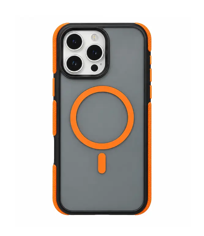 CS-I16PM-PBC-OR Funda 16 pro Max polarizado con magsafe naranja - Imagen 1