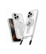 Funda 16 pro Max matte con soporte y magsafe blanco - Imagen 2
