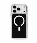 Funda 17 transparente-negro con magsafe blanco
