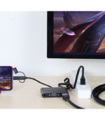Adaptador 3 en 1 Lightning / USB-C / Micro USB a HDMI + VGA + AV - Imagen 2