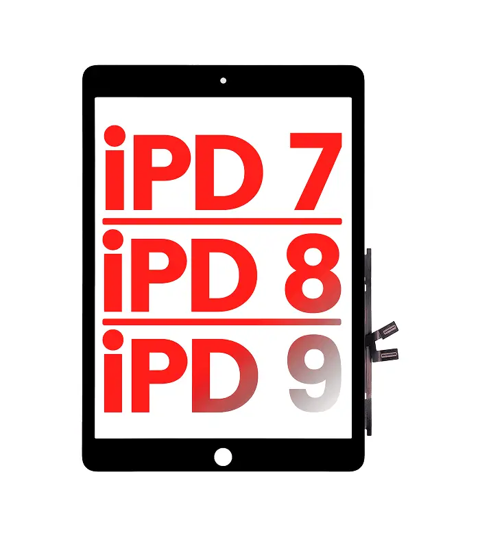 107084000305 Mica Tactil iPad 7 / 8 / 9 (2021) (NEGRO) (Aftermarket Pro: XO7) - Imagen 1