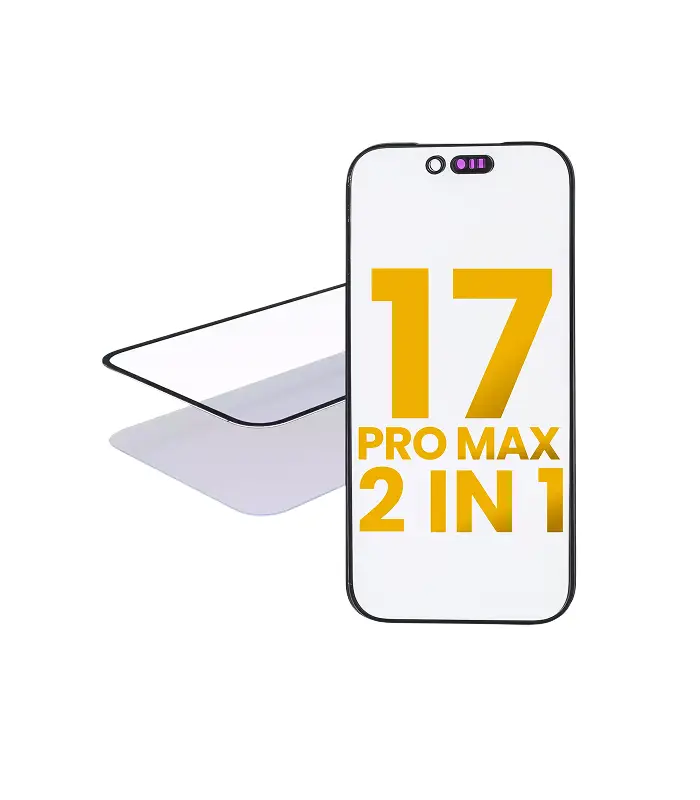107182114228 Mica para iPhone 17 Pro Max (2 en 1 Mica + Oca) - Imagen 1