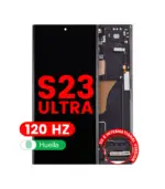 Pantalla OLED con marco para Samsung Galaxy S23 Ultra (Aftermarket Pro) (120 Hz) (EE. UU. e internacional) (Phantom Black)